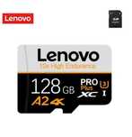 NOWA karta pamięci LENOVO microSDXC 128 GB U3 A1 V30 4K klasa 10 +adap