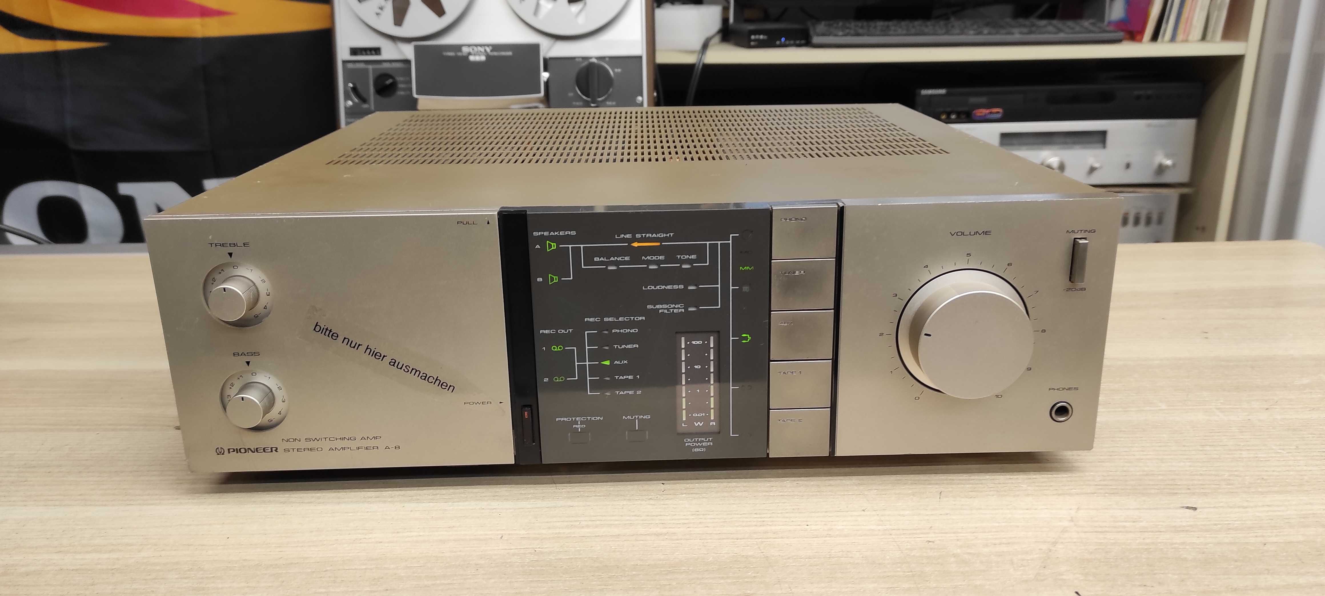 Усилитель Pioneer A-8 (звук ! в оригіналі ! )