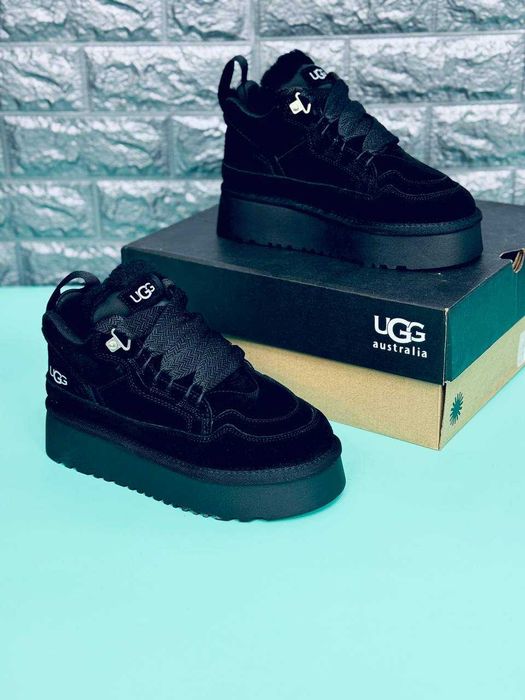 Кроссовки женские ugg lowmel black зимние на меху высокие кросовки ugg
