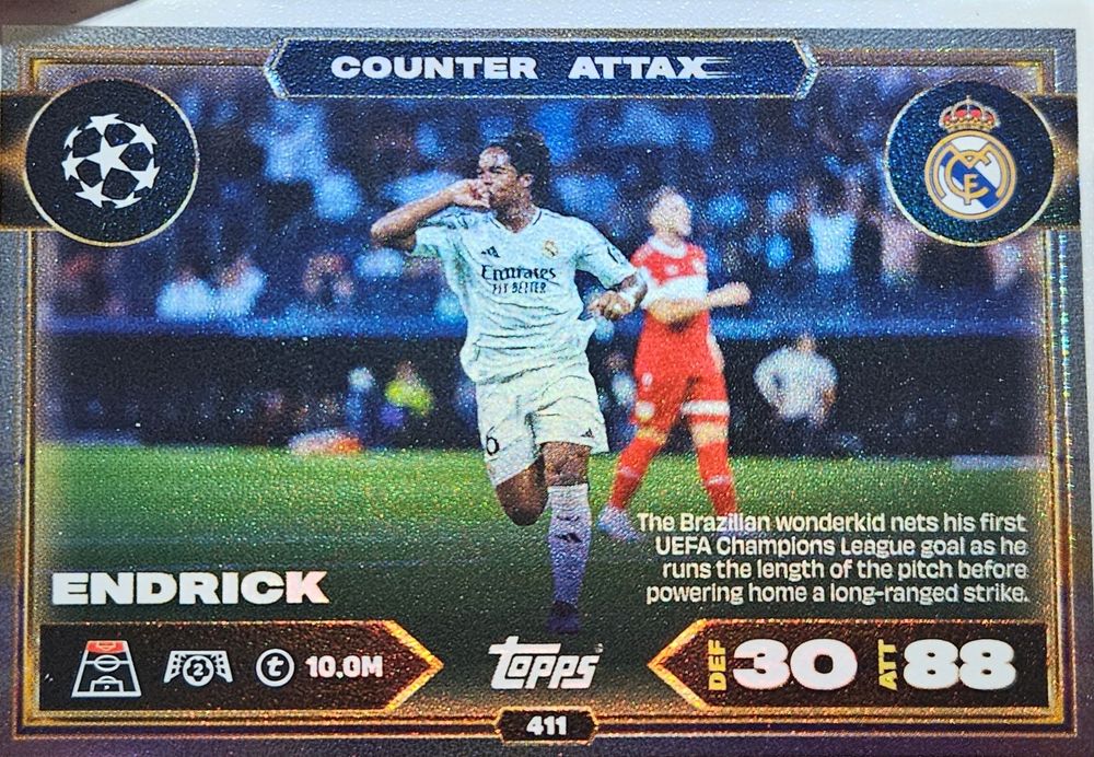 Match Attax Topps Endrick Counter Attqx