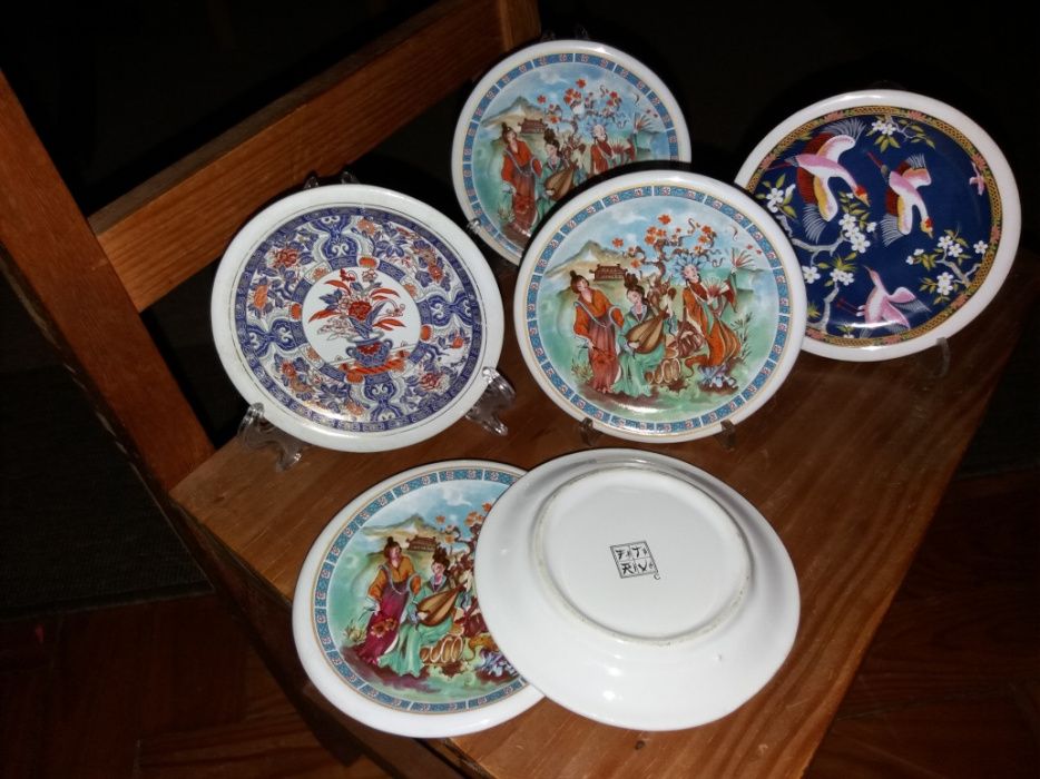 6 pratinhos de coleção Japoneses