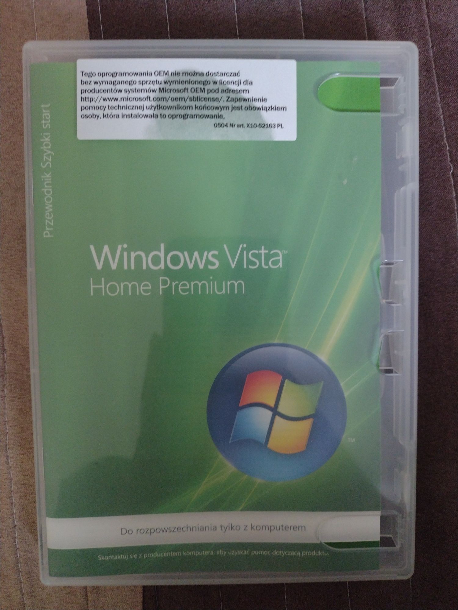 Oprogramowanie Windows Vista Home Premium- j.polski