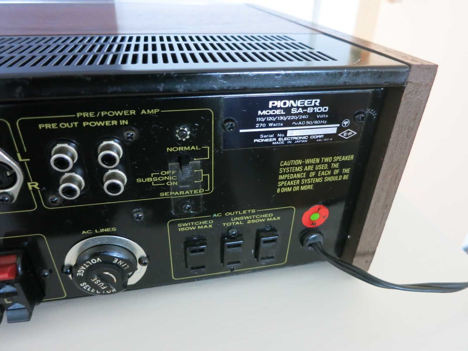 Amplificador Pioneer SA-8100