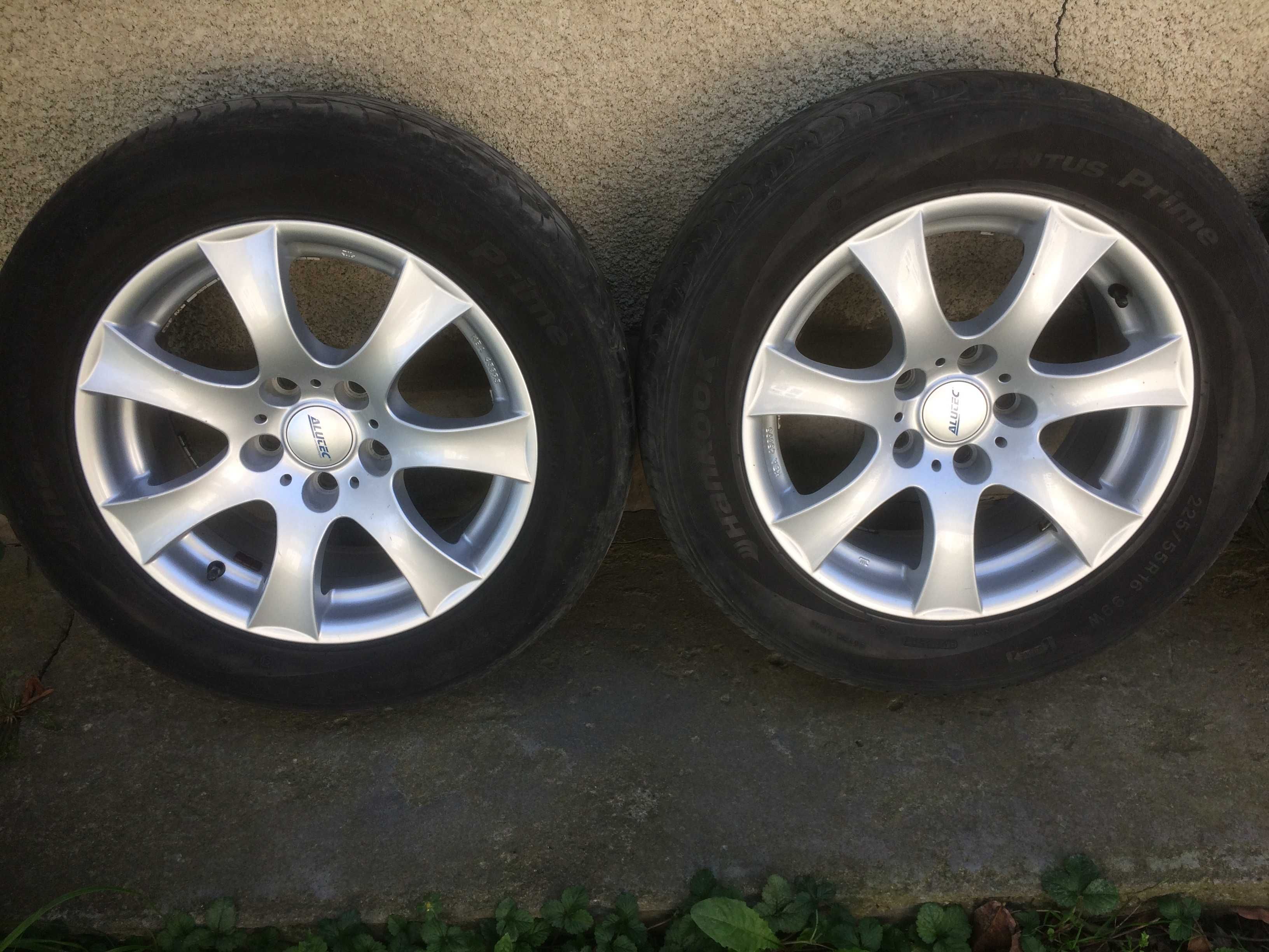 Титани Диски ALUTEС r16 шини резина 225/55 bmw 3-5-7 wv t5 trafik