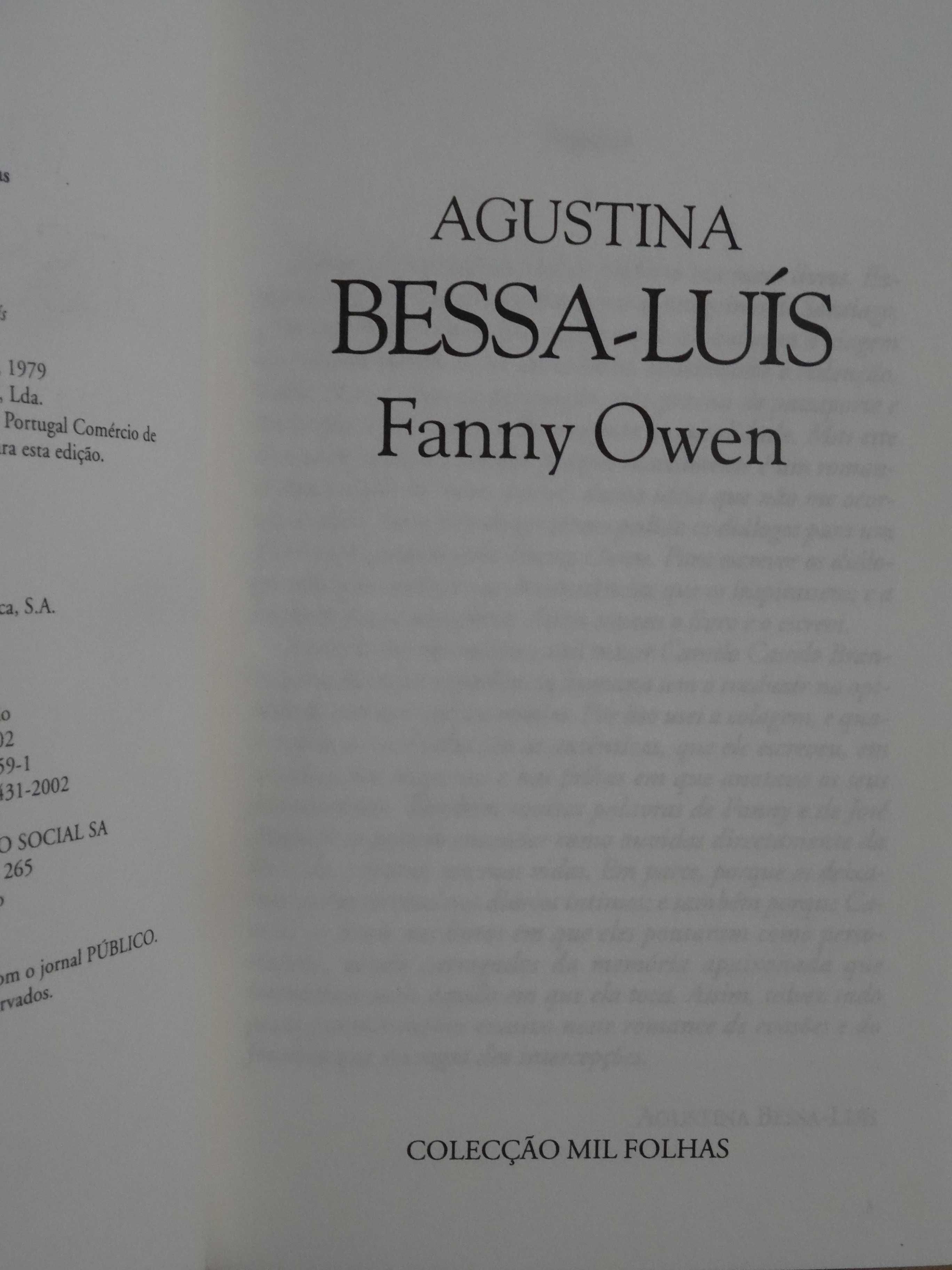 Fanny Owen de Agustina Bessa-Luís