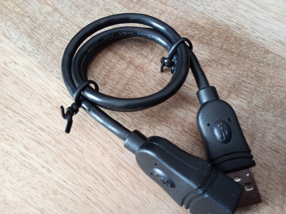 Solidny mocny przedłużacz USB 0,5m