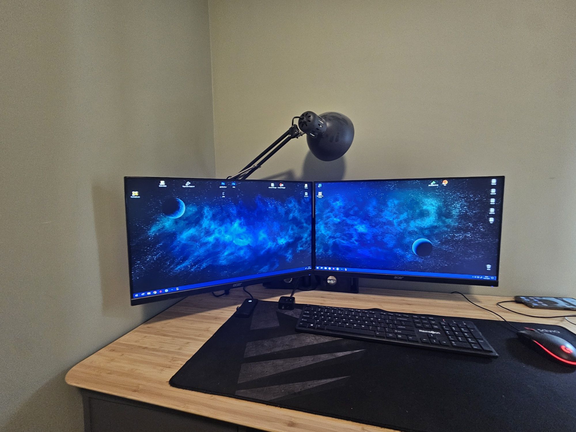 2x Monitor Acer VG240Y