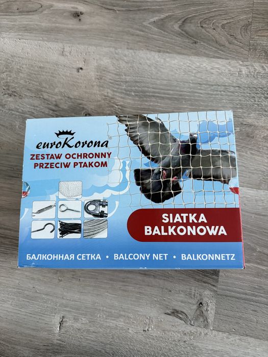Siatka ochronna przeciw ptakom balkonowa Eurokorona