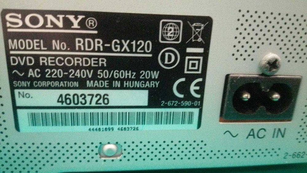 SONY RDR-GX120 /// Części// płyta główna