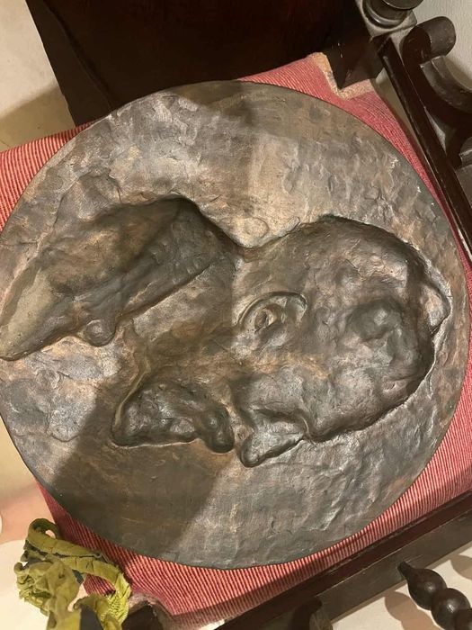 BAIXO-RELEVO em Bronze de Venâncio Turbilhão,  sec. XX