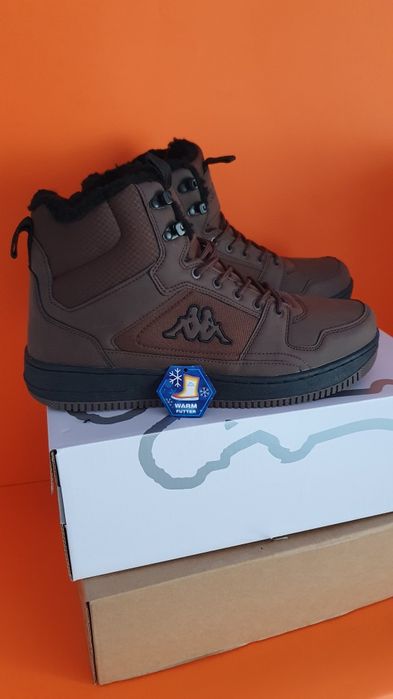Buty męskie na zimę kolor brąz marki Kappa Rozmiar 44  wkładka 28.3 cm
