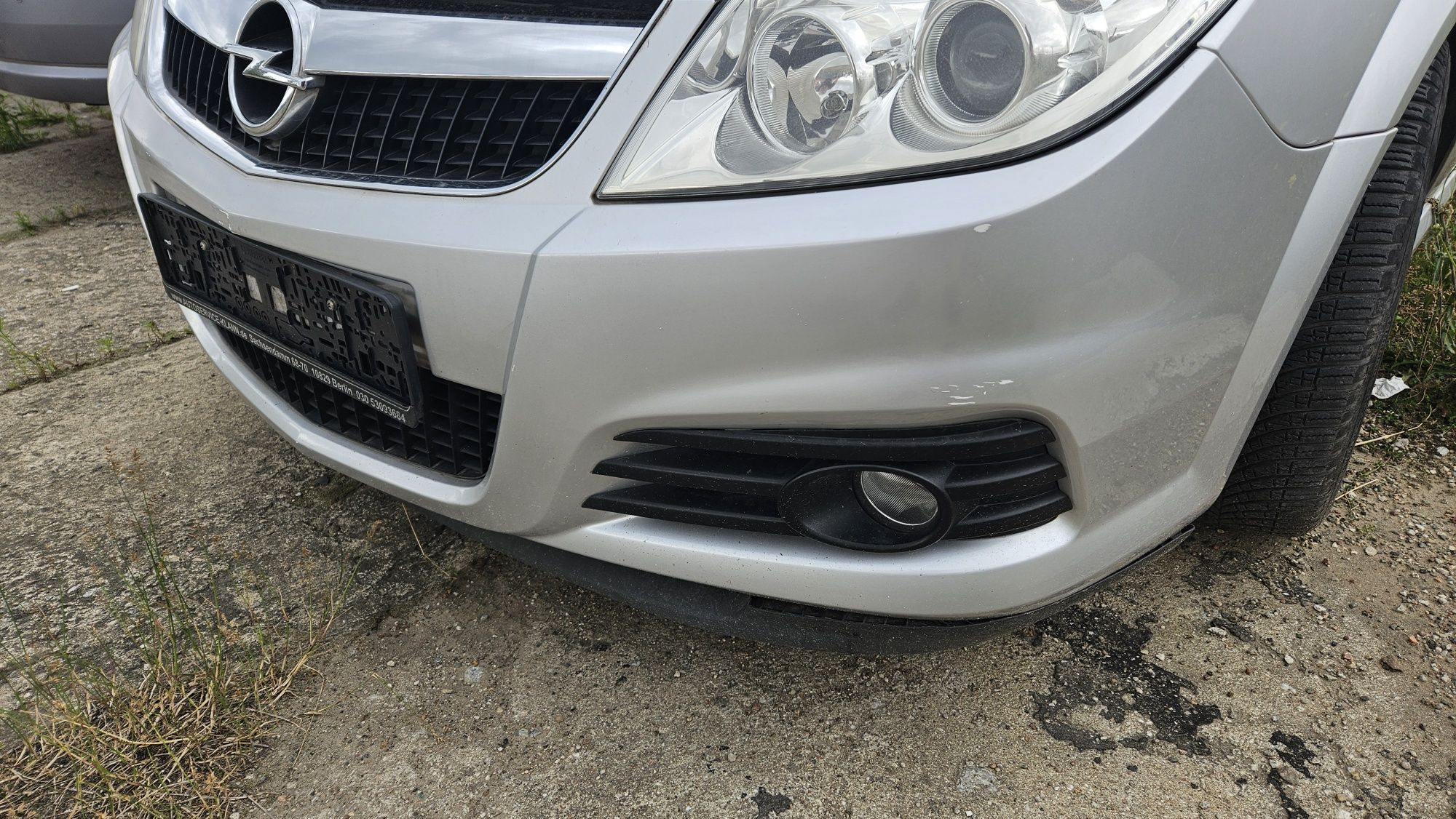 Zderzak przód przedni z157 srebrny opel vectra c signum lift po lifcie
