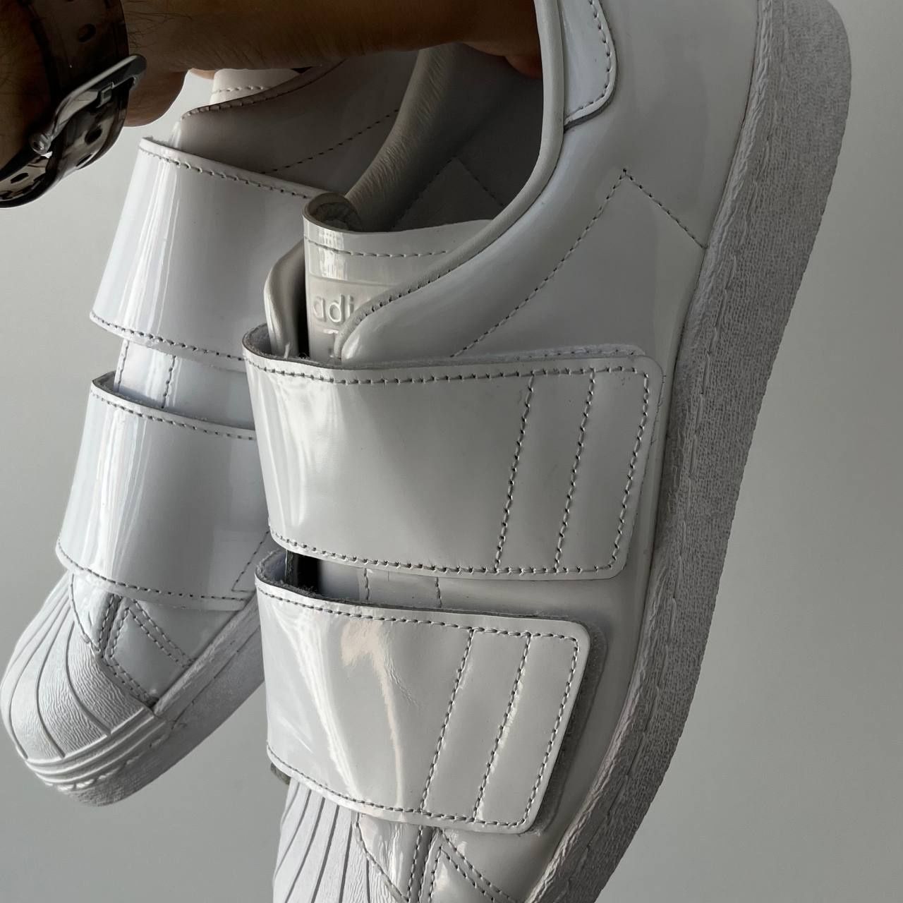 Adidas originals superstar strap patten leather кросівки кеди оригінал