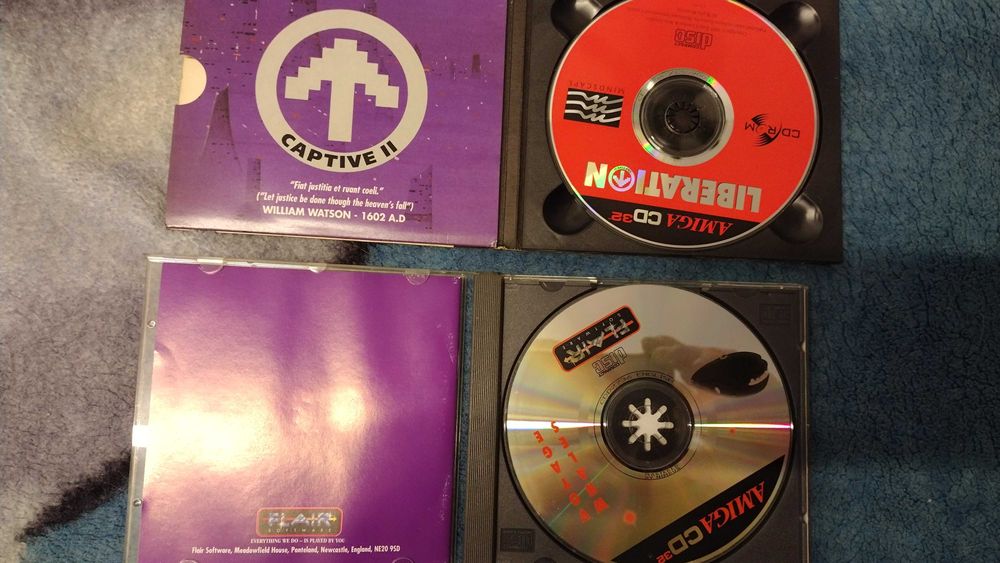 2 gry na Amigę 32cd igła