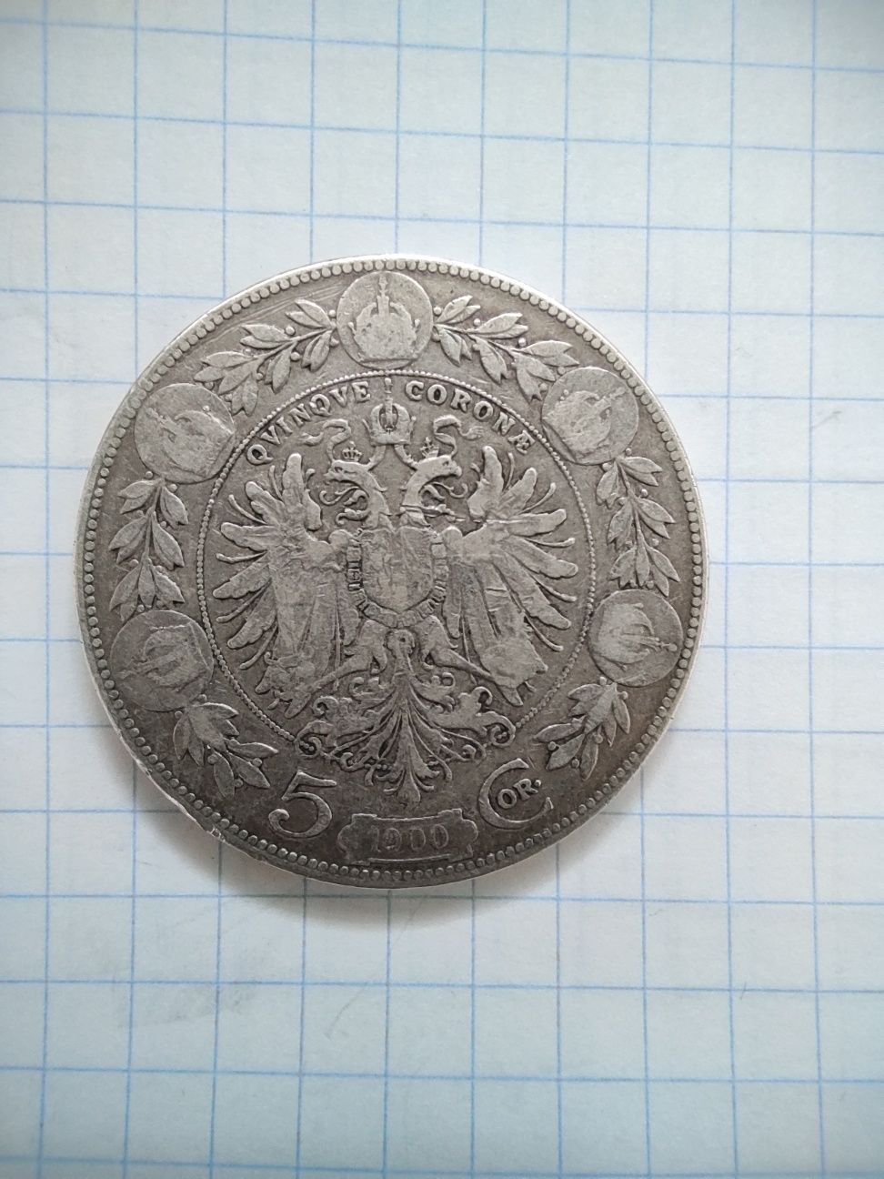 5 koron Austria Węgry 1900