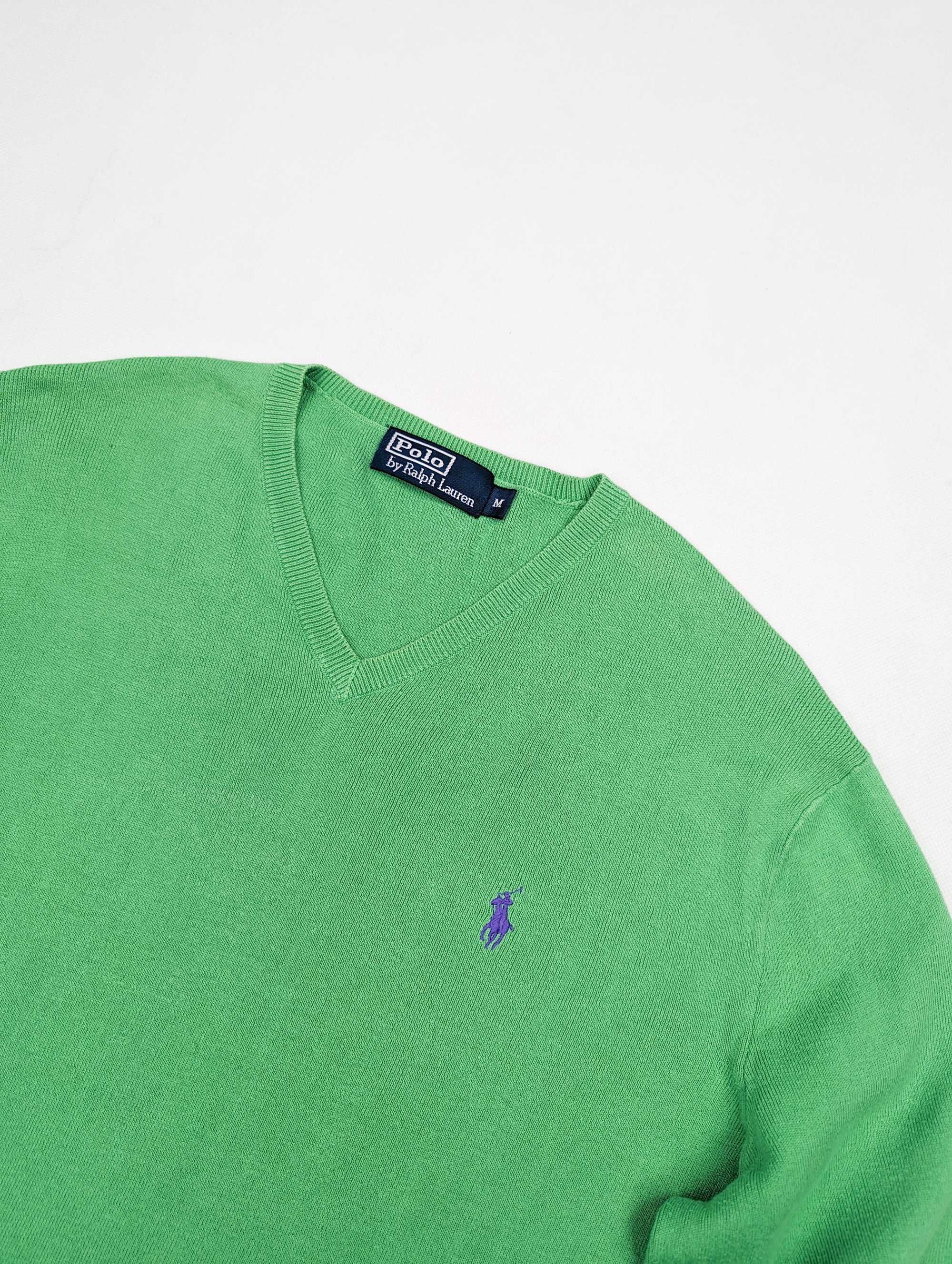 Polo Ralph Lauren zielony sweter M logo