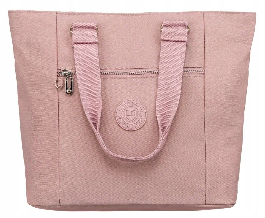 nylonowy, pojemny shopper damski - peterson