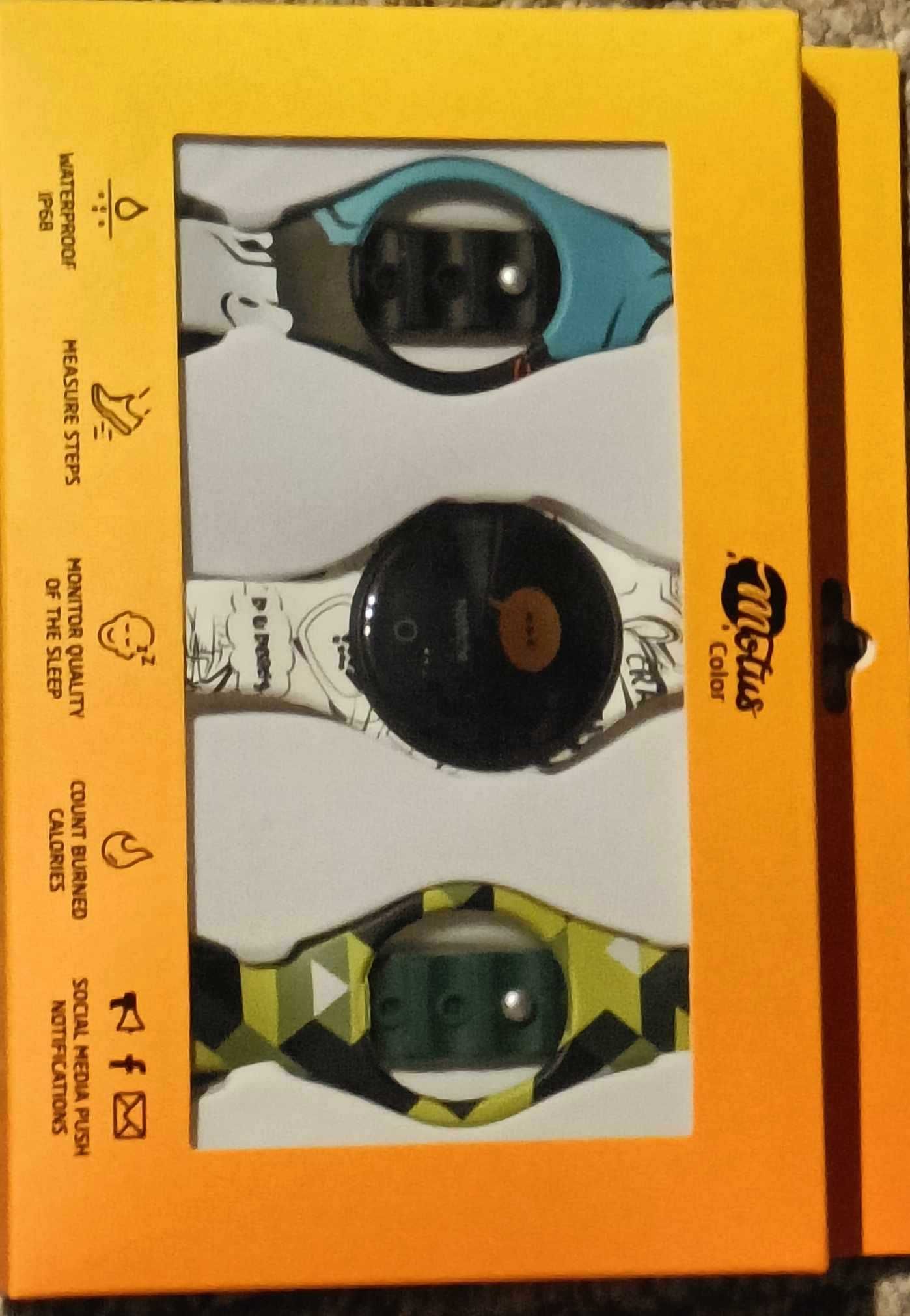 Smartwatch MOTUS Color  zegarek z wymiennymi paskami.