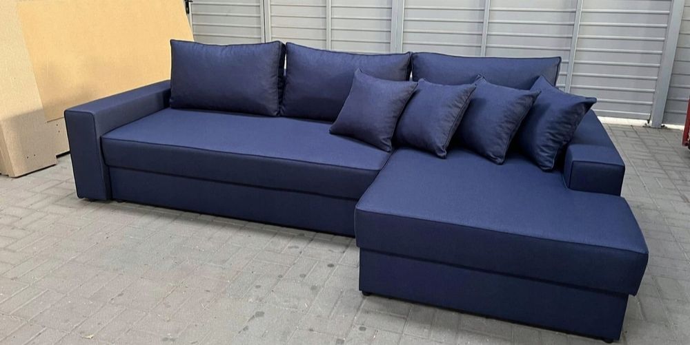 Narożnik Bianco z funkcją spania i 2 pojemnikami -nowoczesny i wygodny