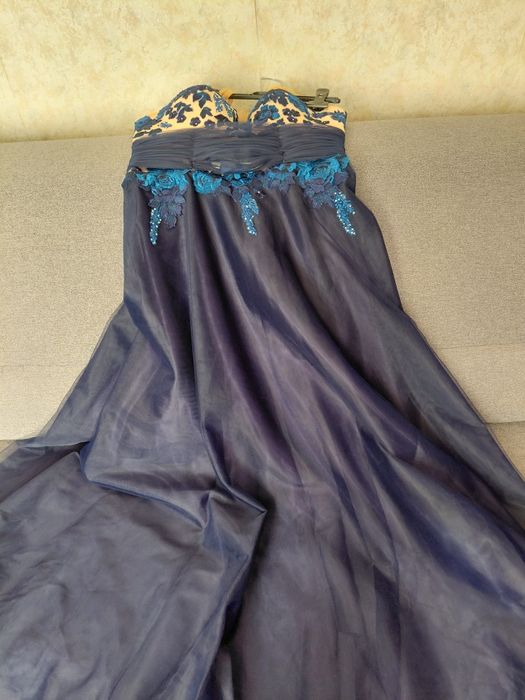 Сукня випускна синя