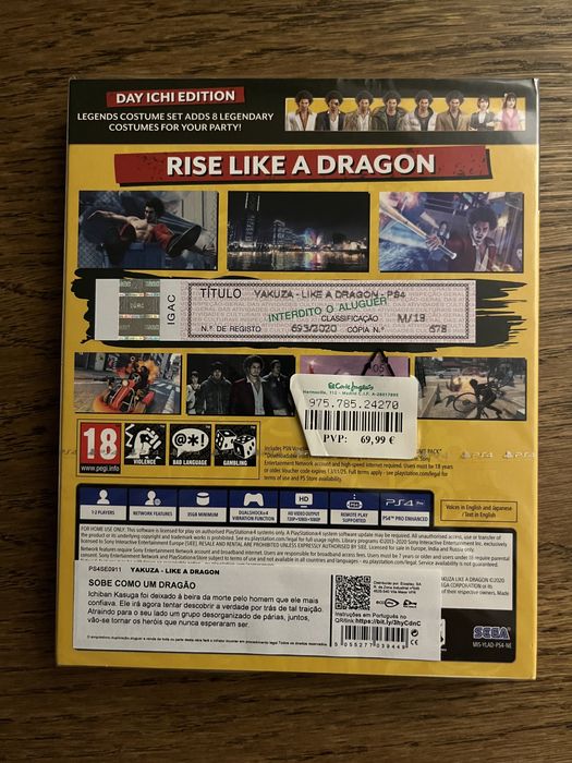 Yakuza Like a Dragon PS4 Steelbook Edition Selado