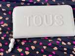 Tous nowy portfel 19.5 cm x 10.5 cm skora naturalna