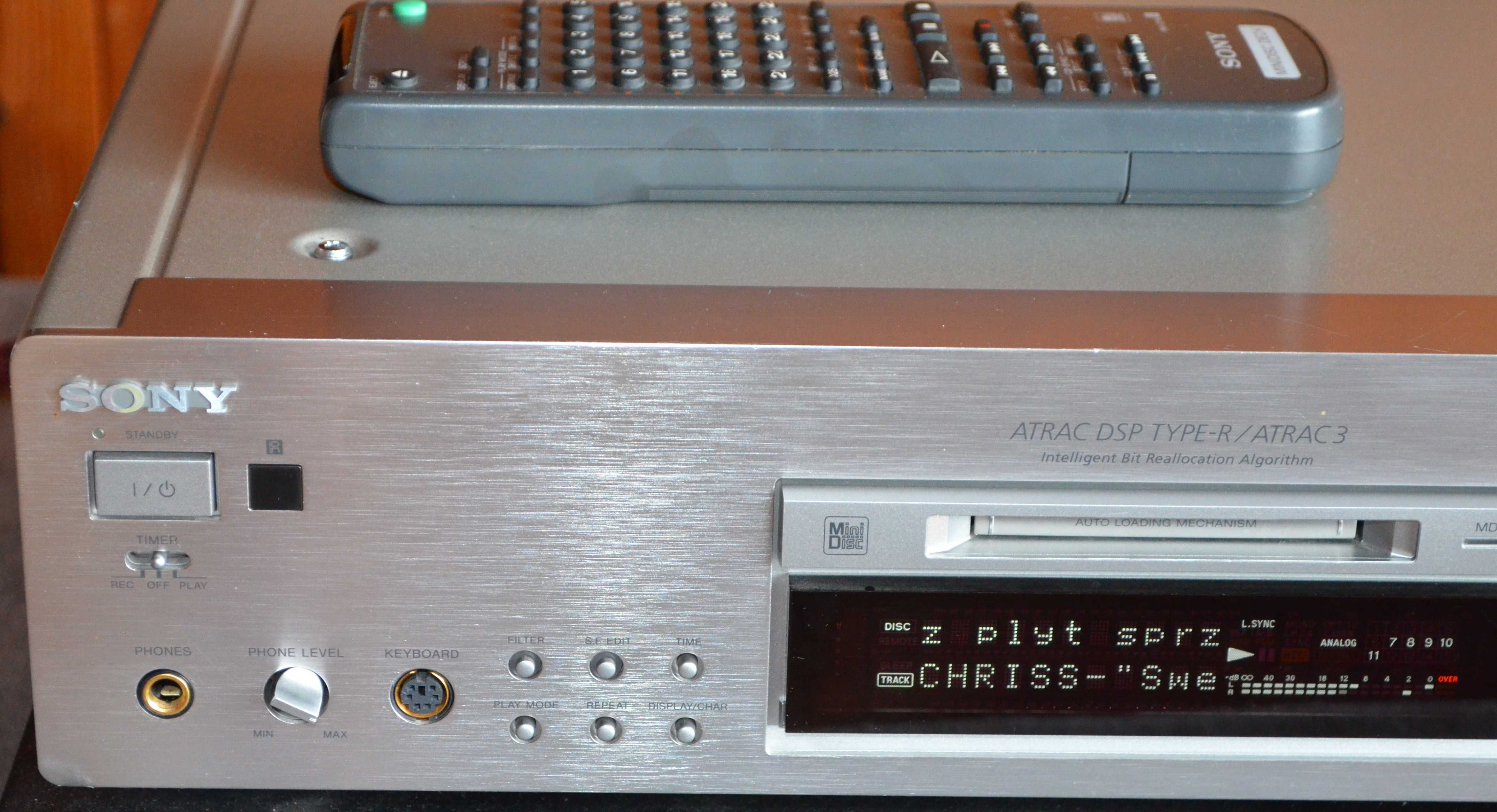 Sony MDS-JB940 QS odtwarzacz MiniDisc +Pilot   Srebrny TOP!