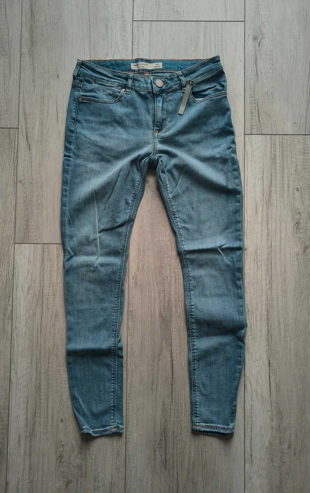 jasne jeansy spodnie jeansowe ASOS S 36