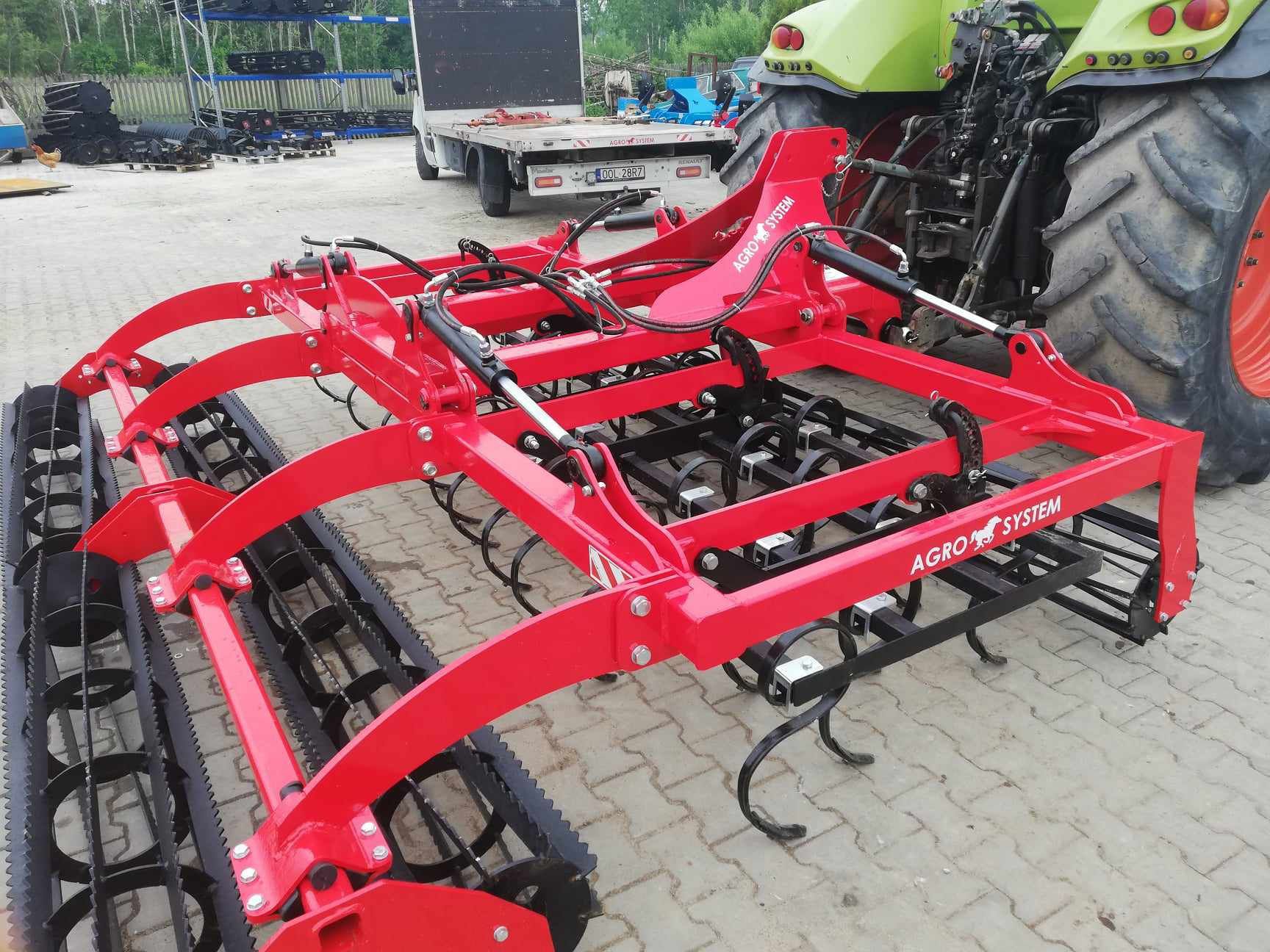 Brona talerzowa hydraulicznie składana pług dłutowy agregat uprawowy