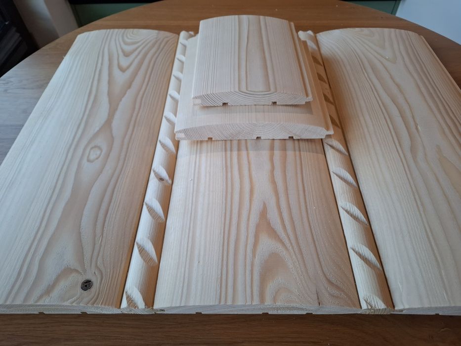 Deska elewacyjna półbal/ płaska / romb duo / soft line