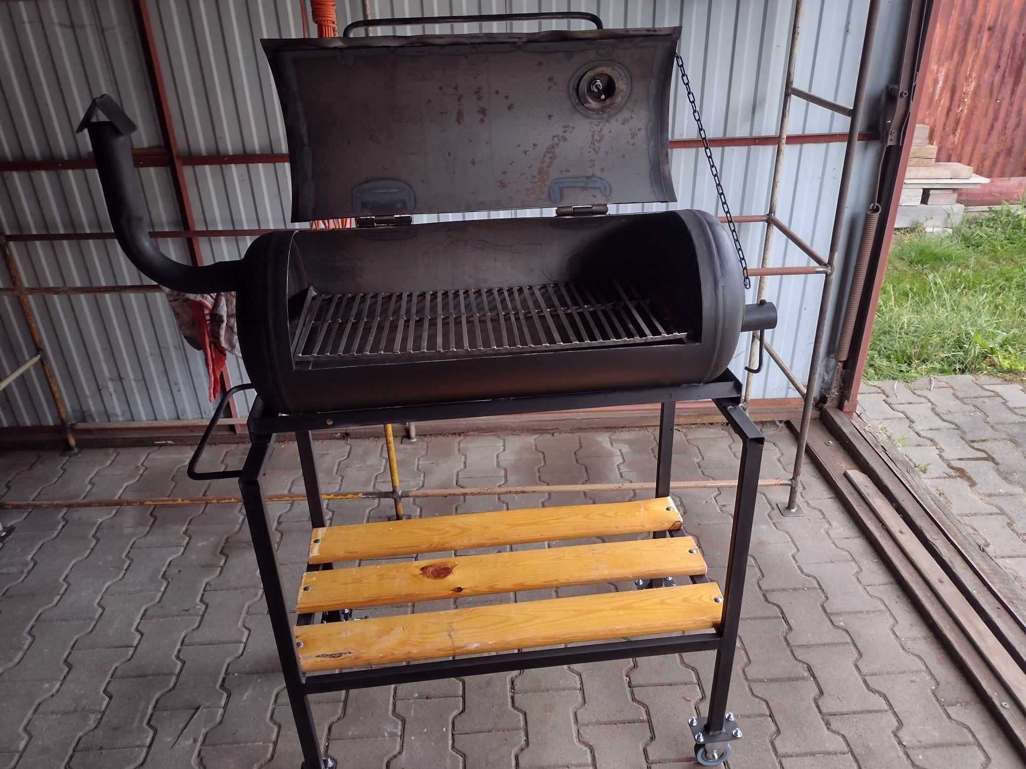 Grill węglowy, ręcznie robiony, z butli LPG