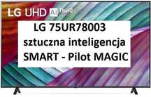 NOWY LG 75UR78003LK 75" 4K Smart TV DVB-T2 + Pilot MAGIC