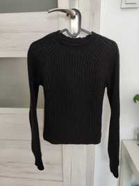 Sweter Zara czarny z koralikami XS/ S