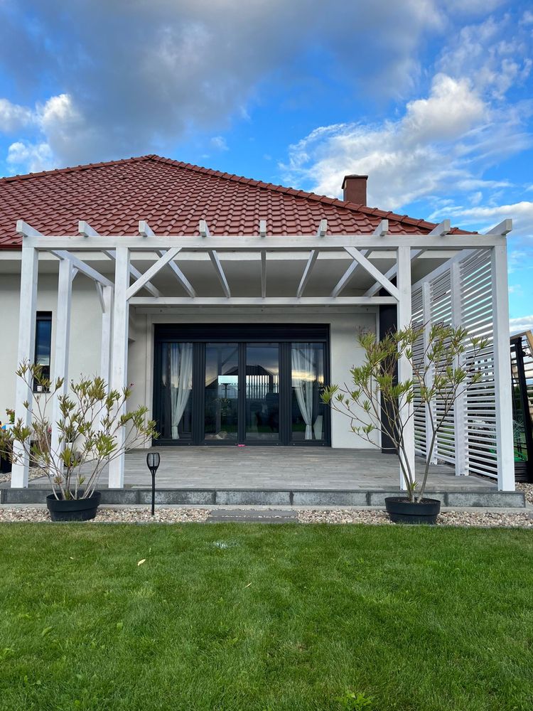 Pergola drewniana ogrodowa taras 4x5