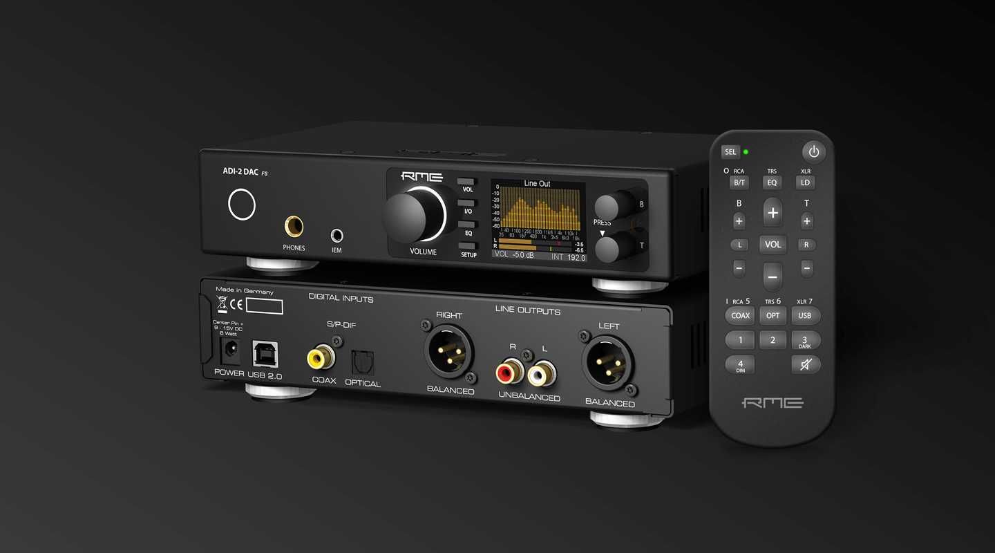 RME ADI-2 DAC FS - Wysokiej klasy DAC i wzmacniacz słuchawkowy.