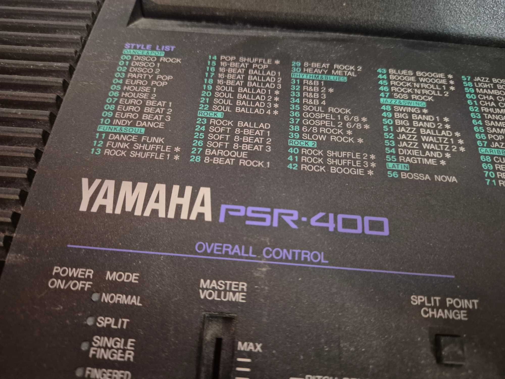 Syntezator Keyboard Yamaha PSR-400 stan idealny z zasilaczem Organy