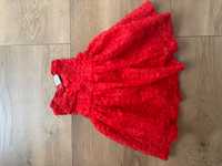 Czerwona sukienka dla dziecka r. 74
