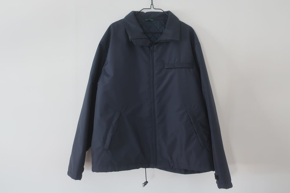 Casaco Benetton (made in Italy, azul escuro, novo)