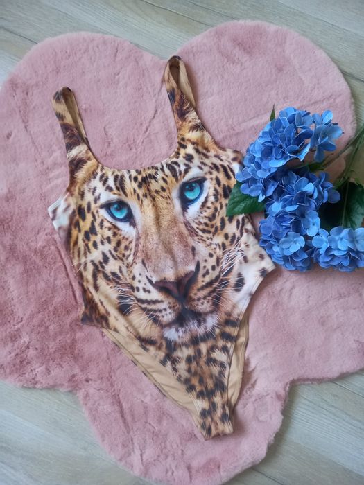 Strój kąpielowy tygrys pantera XXL Forever 21 Centkiewicz roz 44 - 46