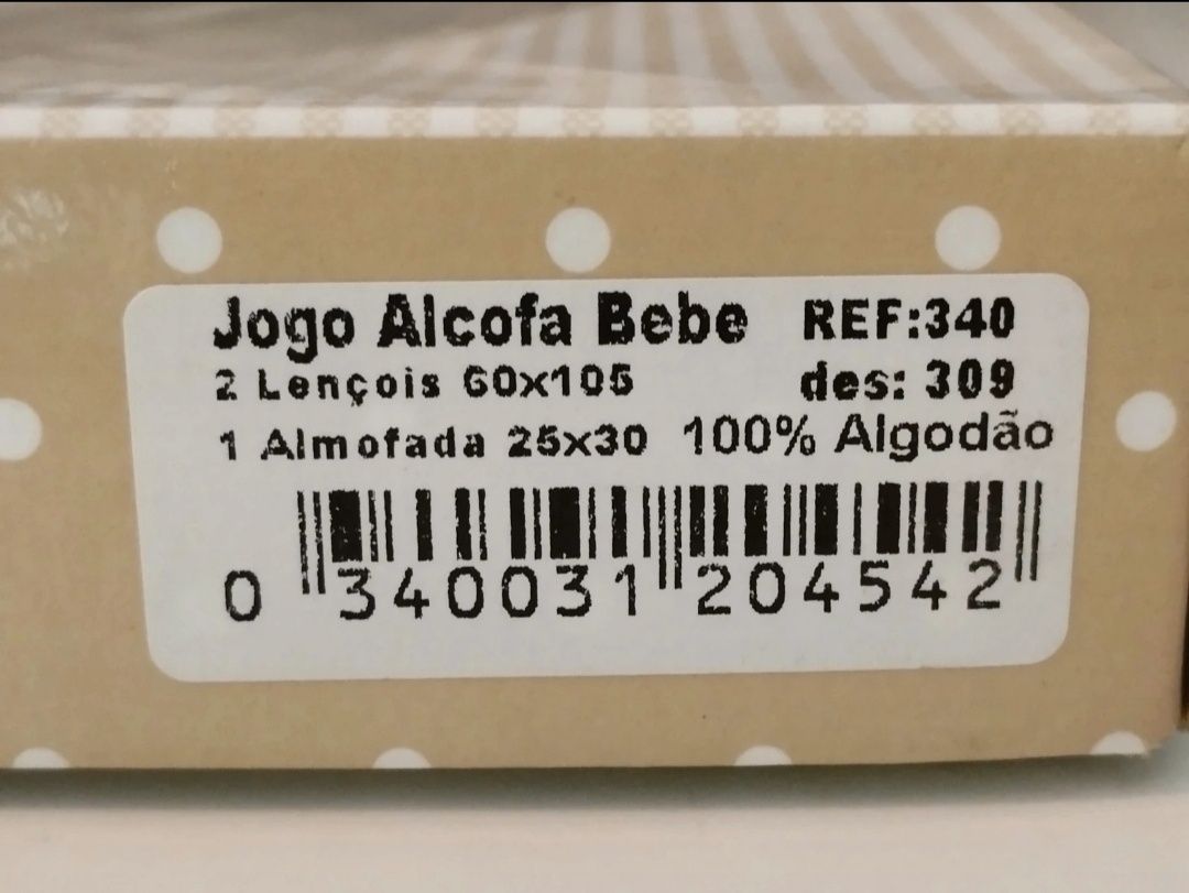 Jogo de alcofa de bebé Novo