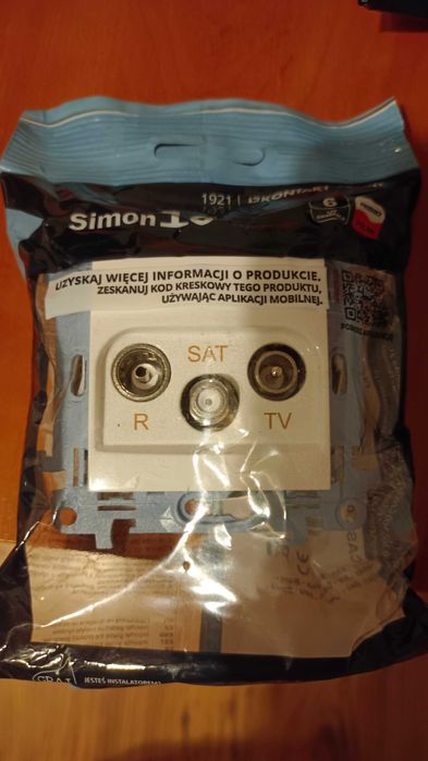 Nowe gniazda RTV-2xSAT Simon 10 – komplet 3 szt.