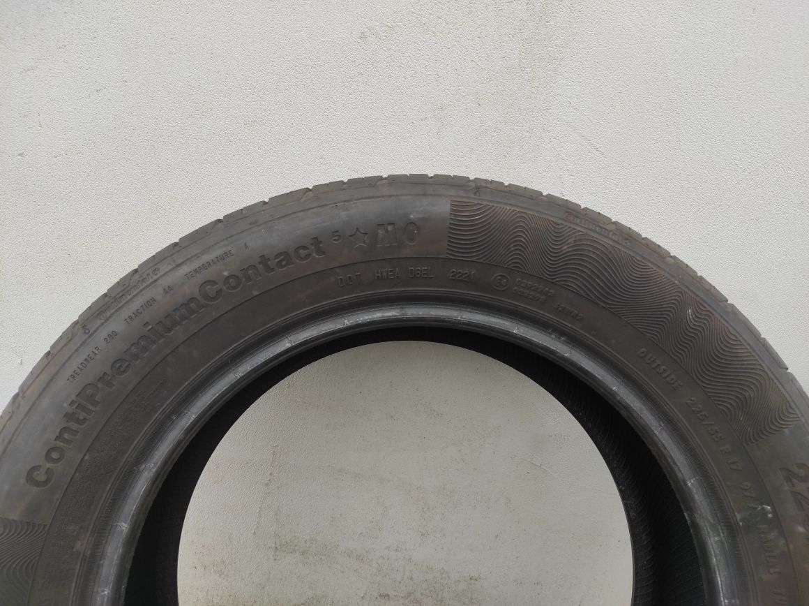 Opony 2 szt letnie Continental 225/55 R17 97Y