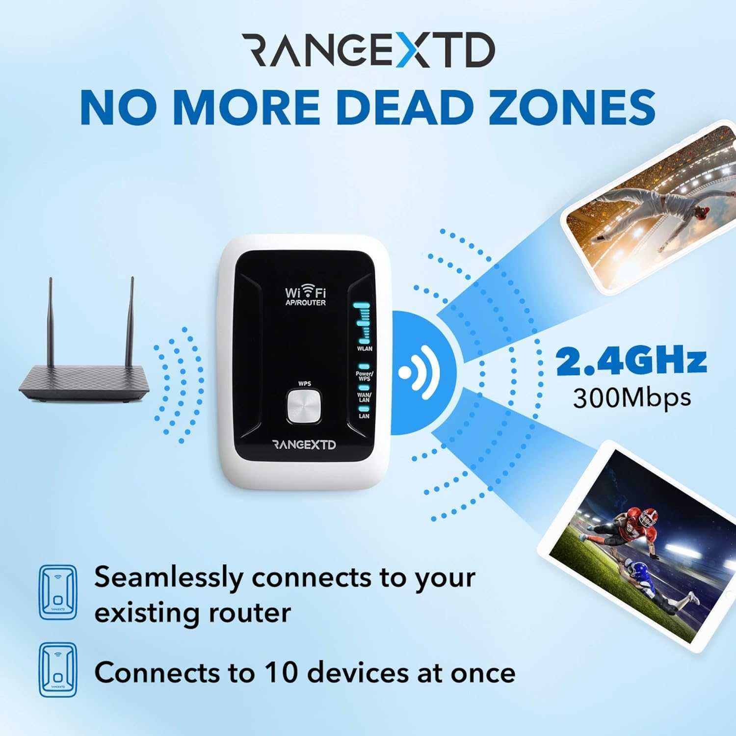 Mocny Wzmacniacz Wifi RangeXTD