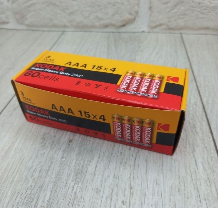 Батарейки Kodak AAA 60 штук