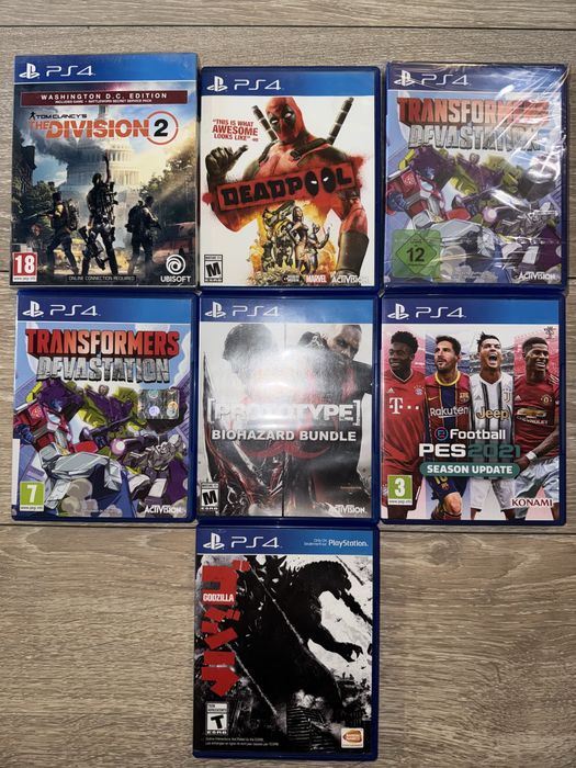 Дискі Sony playstation ps4