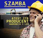 Szambo betonowe 10m3 szamba zbiornik TORUŃ MOJA WODA Producent PIWNICA