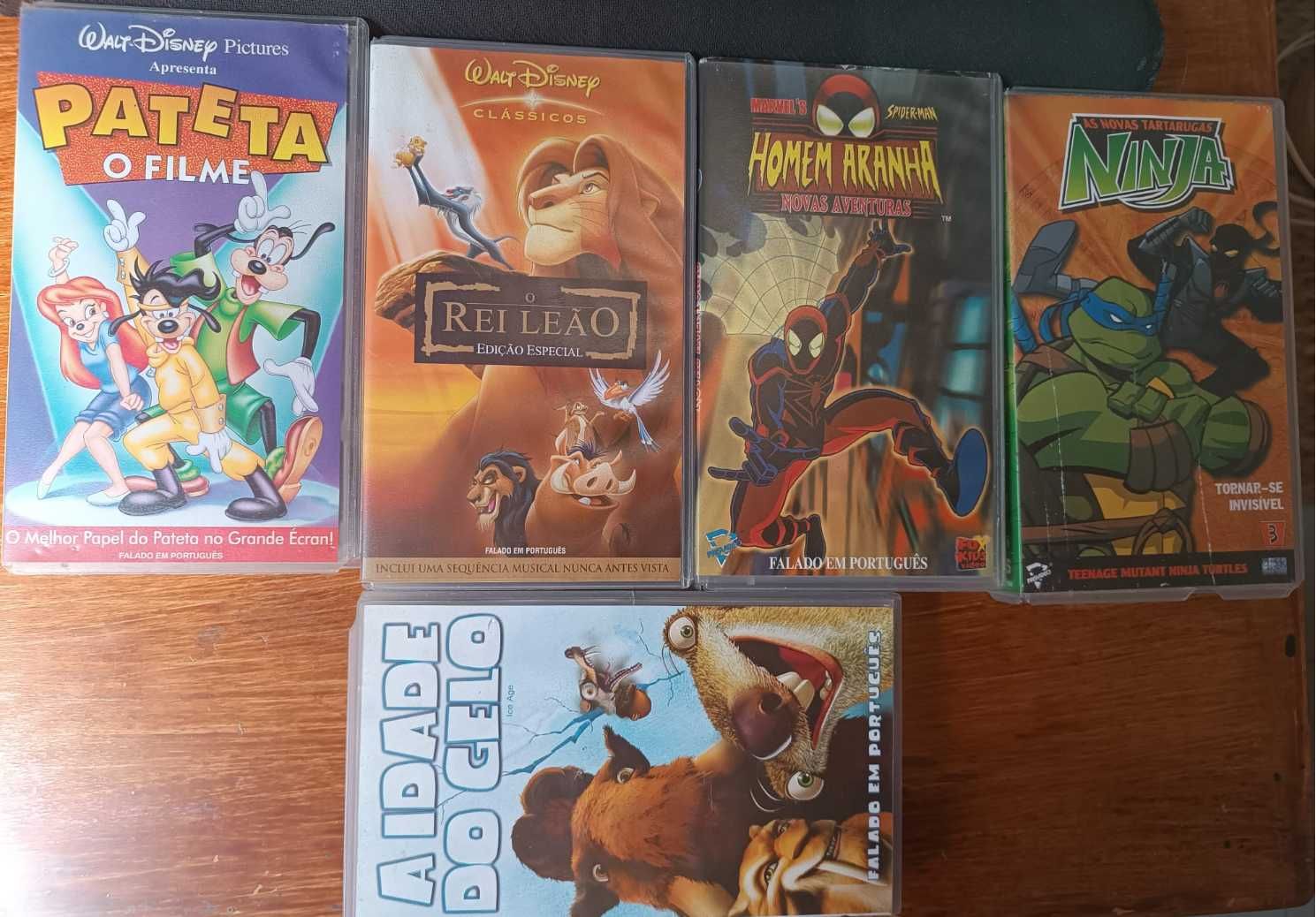 5x Cassetes VHS para venda