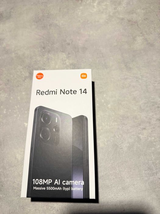 Redmi Note 14 8GB RAM ; 256GB ; Midnight Black - NOWY!