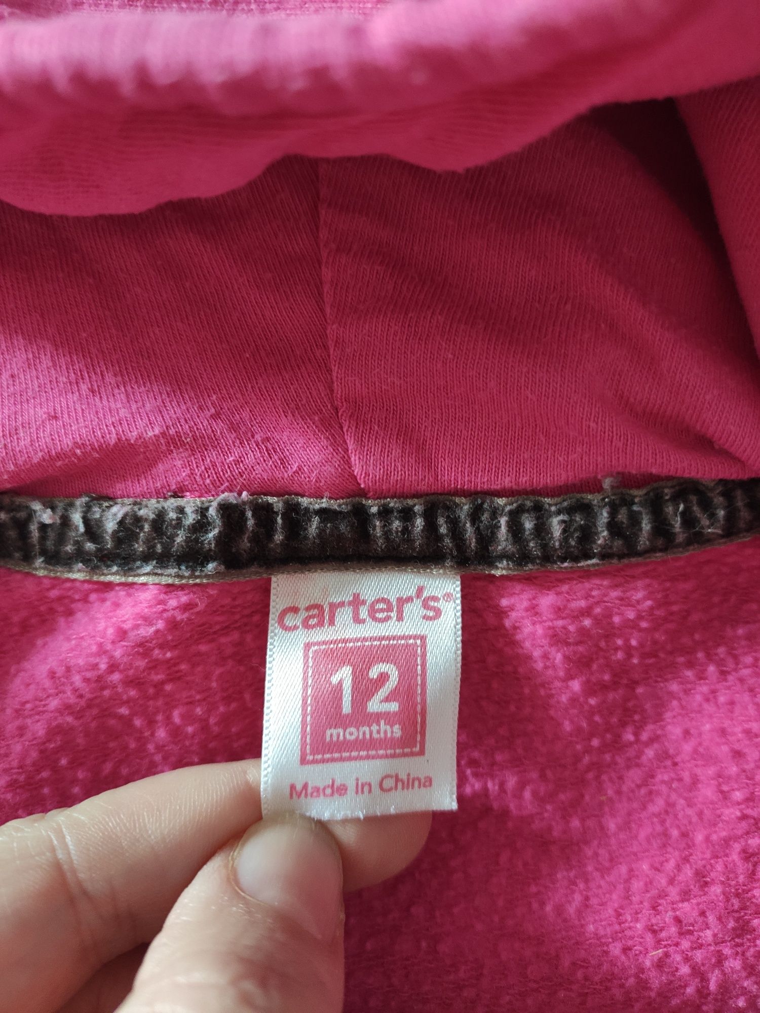 Bluza dresowa dziewczęca Carter's rozmiar 74/80