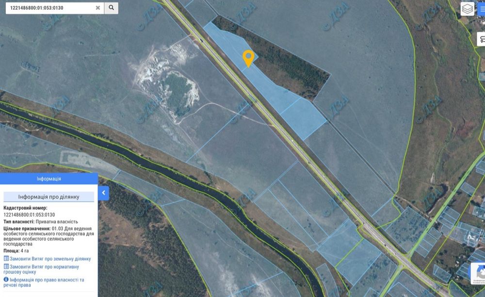 Участок, Днепропетровская обл., с. Баловка, участок 4 Га, Собственник